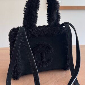 Black Telfar X UGG Shearling Bag